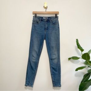 Sam Edelman Stiletto Medium Wash High Rise Skinny Ankle Jeans